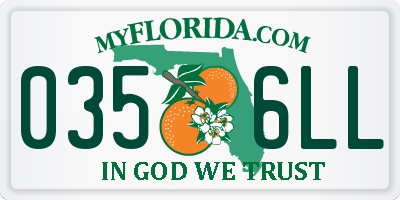 FL license plate 0356LL