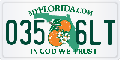 FL license plate 0356LT