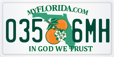 FL license plate 0356MH