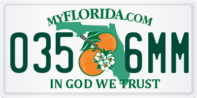 FL license plate 0356MM
