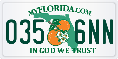 FL license plate 0356NN