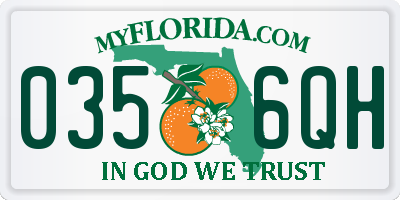 FL license plate 0356QH