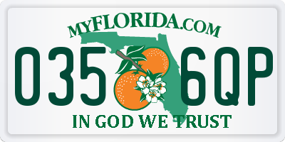 FL license plate 0356QP