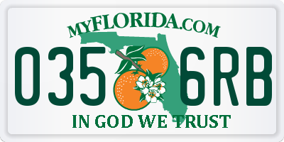 FL license plate 0356RB