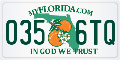 FL license plate 0356TQ