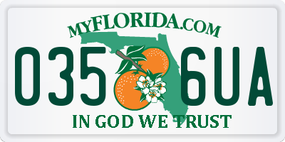 FL license plate 0356UA