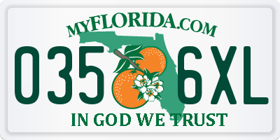 FL license plate 0356XL