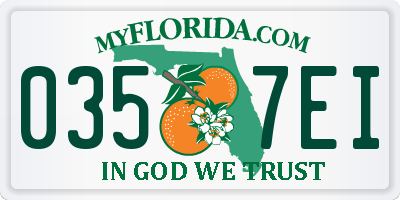 FL license plate 0357EI