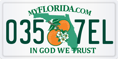 FL license plate 0357EL