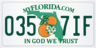 FL license plate 0357IF