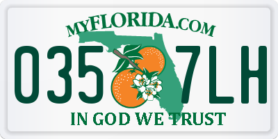 FL license plate 0357LH
