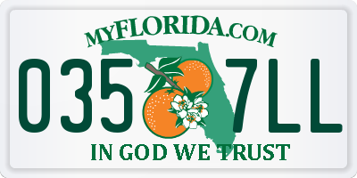 FL license plate 0357LL