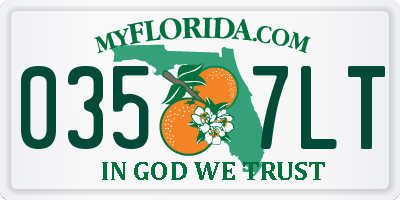 FL license plate 0357LT