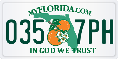 FL license plate 0357PH