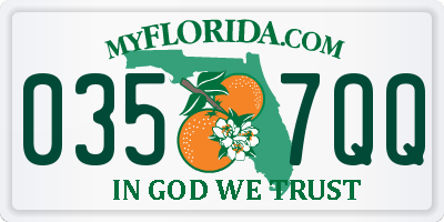 FL license plate 0357QQ