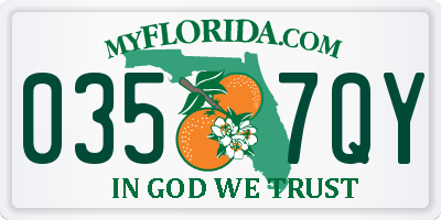 FL license plate 0357QY