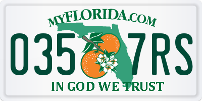 FL license plate 0357RS