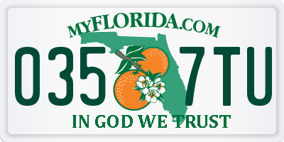 FL license plate 0357TU