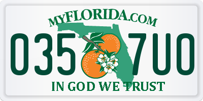 FL license plate 0357UO
