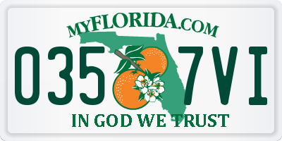 FL license plate 0357VI