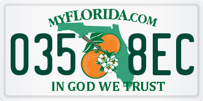 FL license plate 0358EC