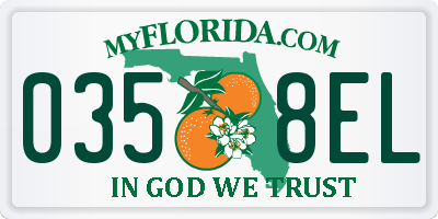FL license plate 0358EL