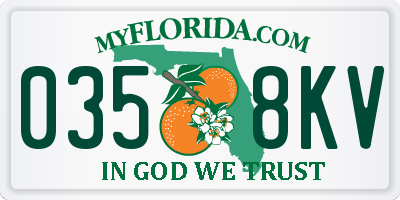 FL license plate 0358KV
