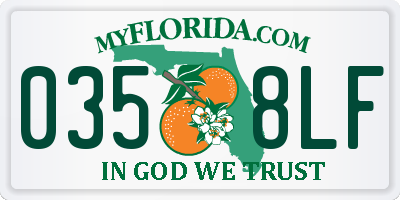 FL license plate 0358LF