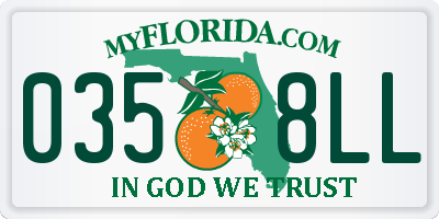 FL license plate 0358LL