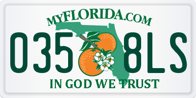 FL license plate 0358LS