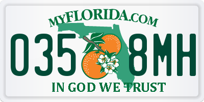 FL license plate 0358MH