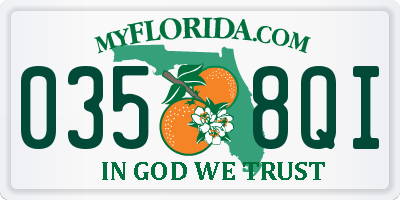 FL license plate 0358QI