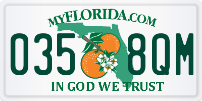FL license plate 0358QM