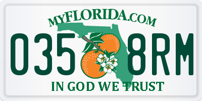 FL license plate 0358RM