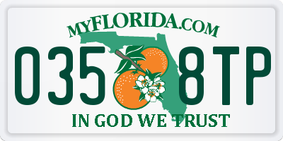 FL license plate 0358TP