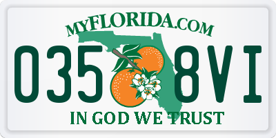 FL license plate 0358VI