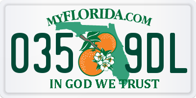 FL license plate 0359DL