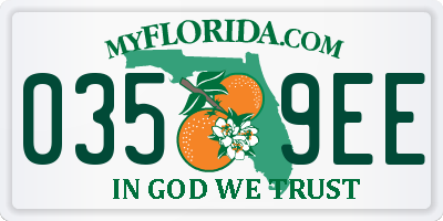 FL license plate 0359EE