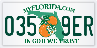 FL license plate 0359ER