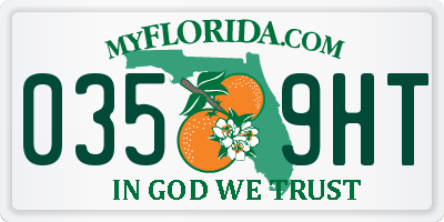 FL license plate 0359HT