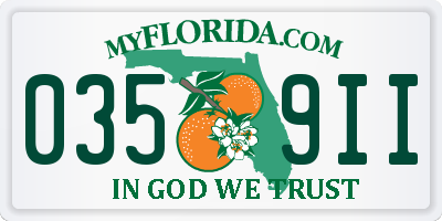 FL license plate 0359II