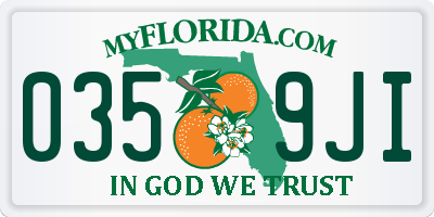 FL license plate 0359JI