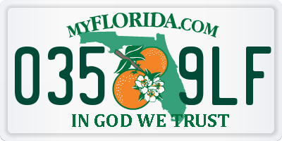 FL license plate 0359LF