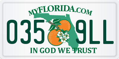 FL license plate 0359LL