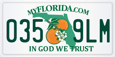 FL license plate 0359LM