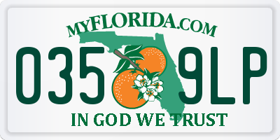 FL license plate 0359LP