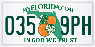FL license plate 0359PH