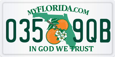 FL license plate 0359QB