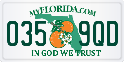 FL license plate 0359QD