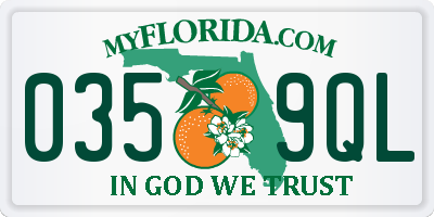 FL license plate 0359QL